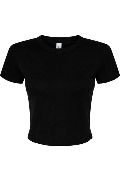 BELLA + CANVAS Micro Rib Baby Tee Black Medium 2