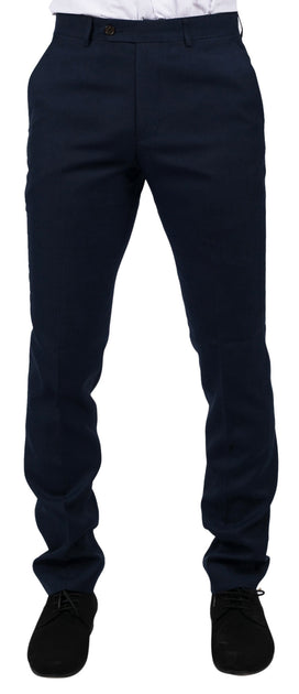 Paul Andrew Calvin Tailored Fit Trousers Navy Blue 40 2