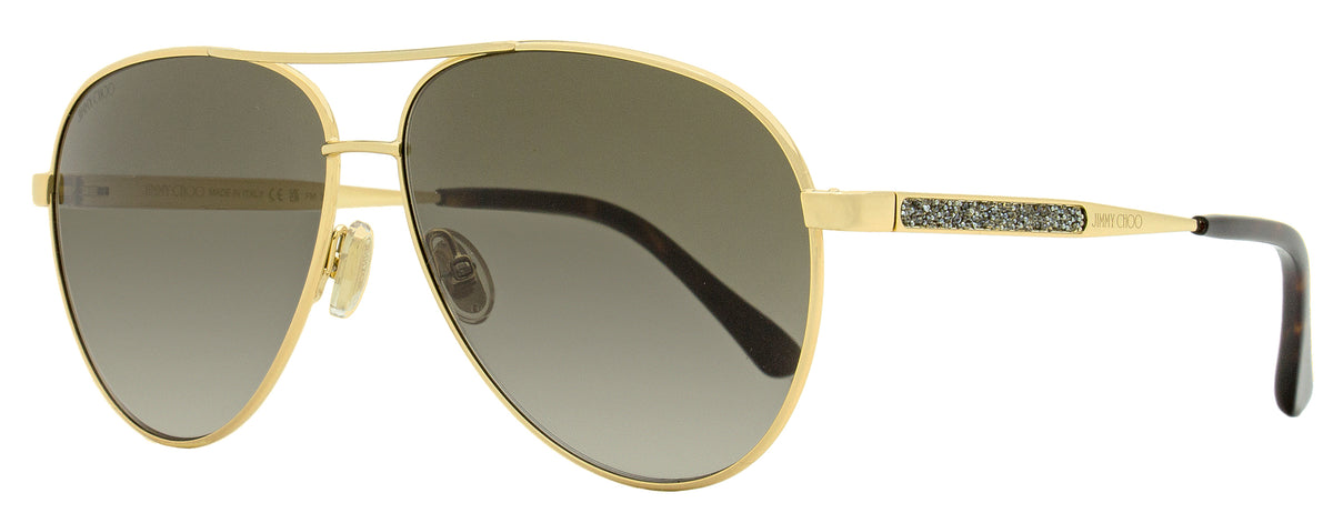 Jimmy Choo 60mm Aviator Sunglasses Brown 8