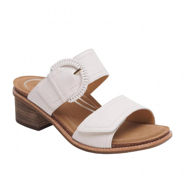 Aetrex Tatiana Wedge Sandal White EU 39 2