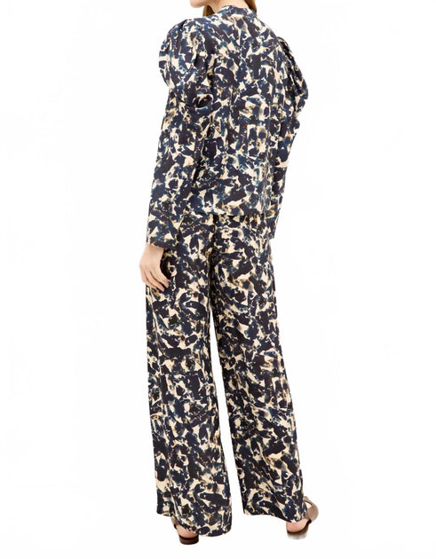 Marie Oliver Beau Wide-Leg Pant Blue US 4 3