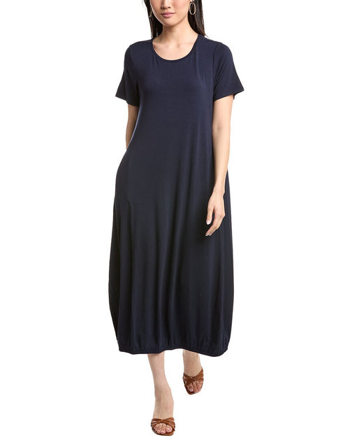 Eileen Fisher Midi Dress Blue Medium 2