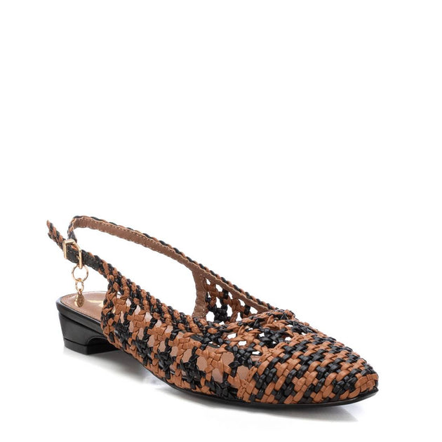 Xti 45123 Slingback Flats Brown 9.5 4