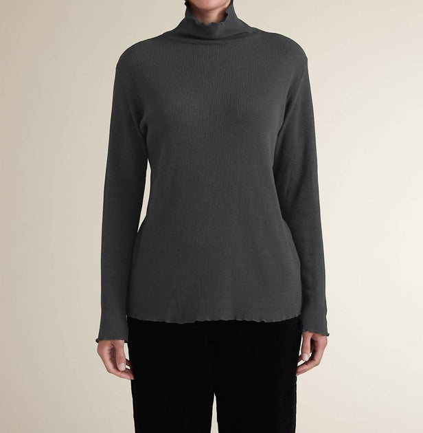 Cut Loose Turtleneck Top Grey Medium 2