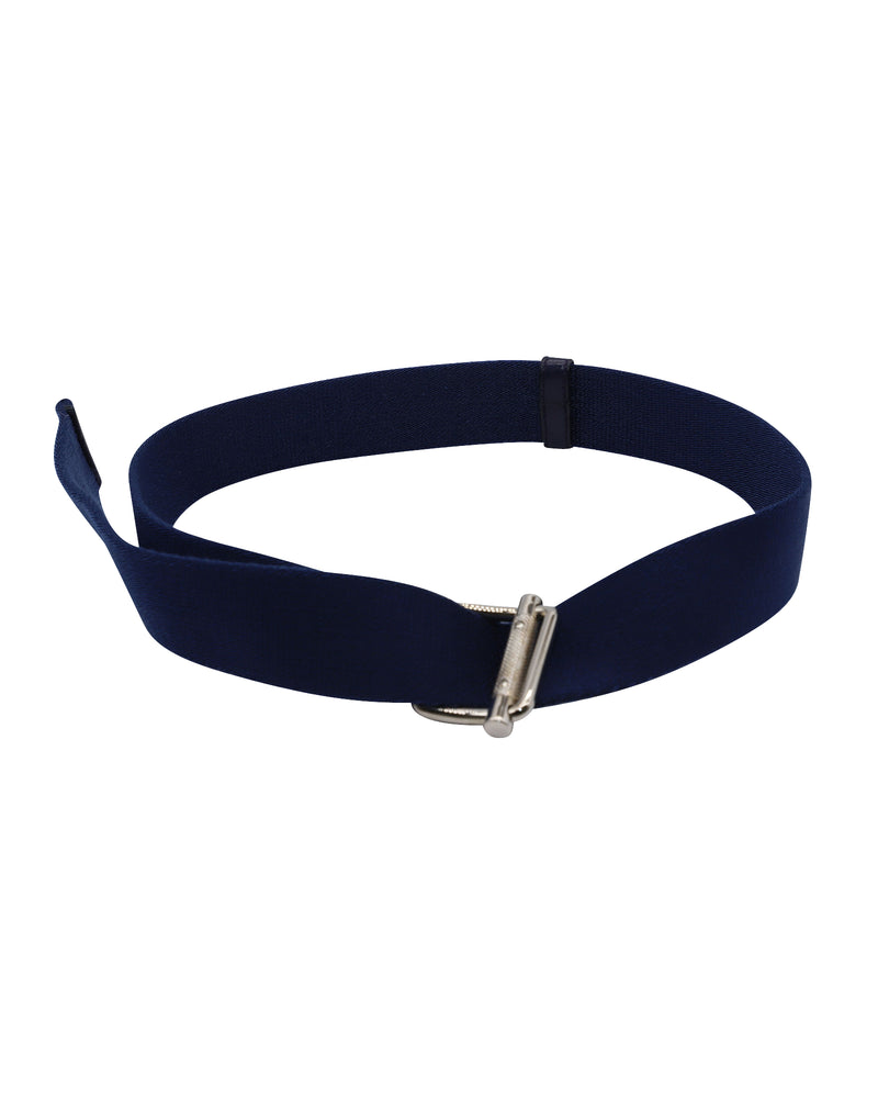 Miu Miu Buckle Closure Belt In Navy Blue Canvas | ShopSimon display picture 1