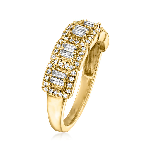 Ross-Simons Diamond Ring Silver US 5 4