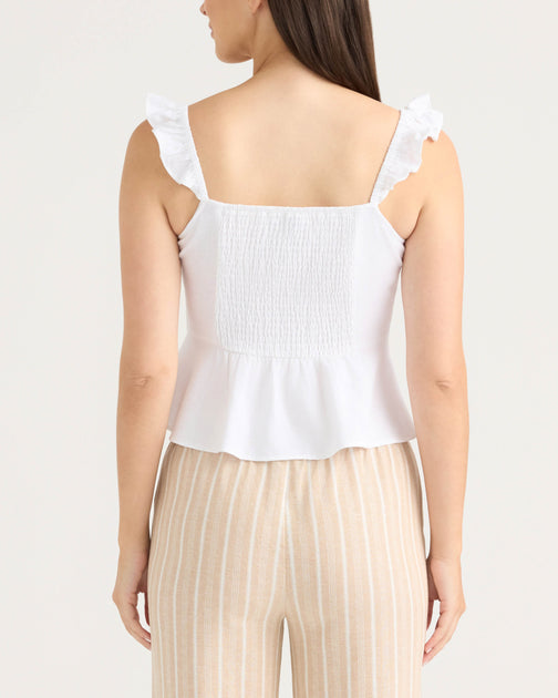 Ellen Tracy Damen Ruffle Sleeve Top Multi XSmall 3