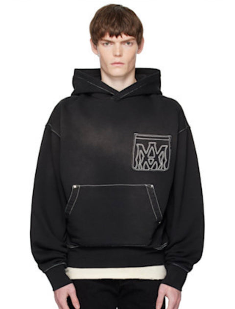 Amiri Black Outline Over Black XLarge 3