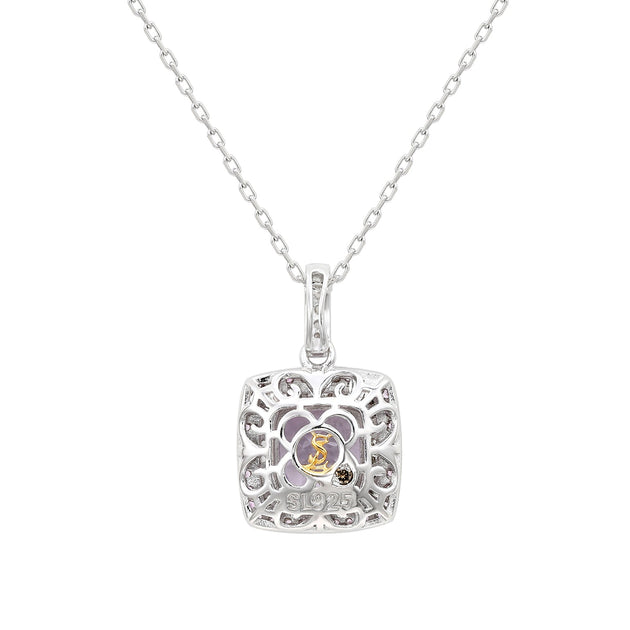 Suzy Levian Pendant Purple Sterling Silver 5