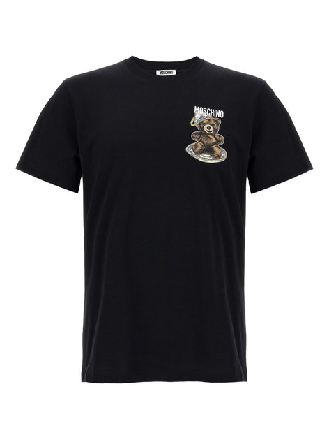 Moschino Rundhals T-Shirt Schwarz Groß 2