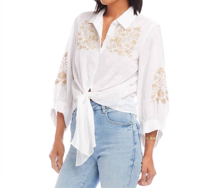 Karen Kane Wenn Top White XL 2