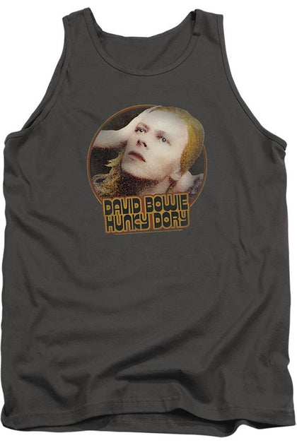 Gildan David Bowie Hunky Dory Circle Adult Tank Green XLarge 2