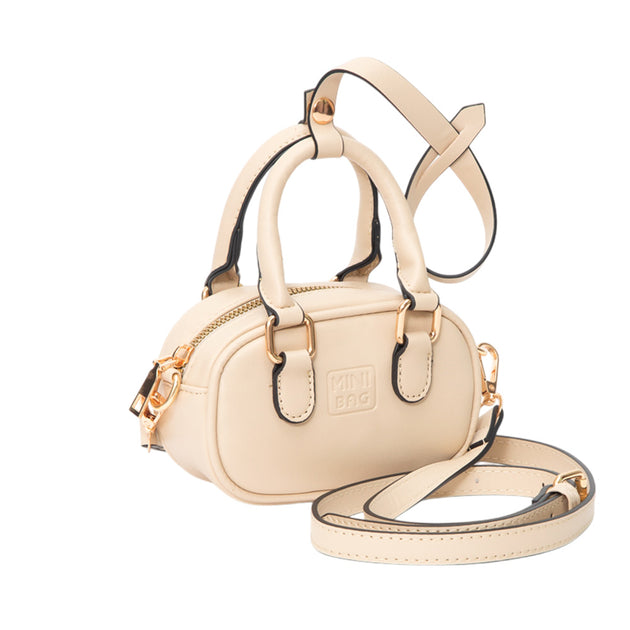 FASHNZFAB Faux Leather Crossbody Bag White One Size 3