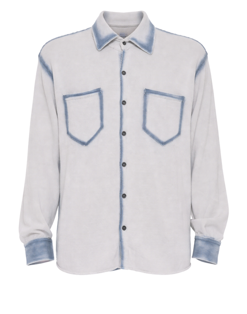 ATOMOFACTORY Washed Cotton Shirt White Large 2