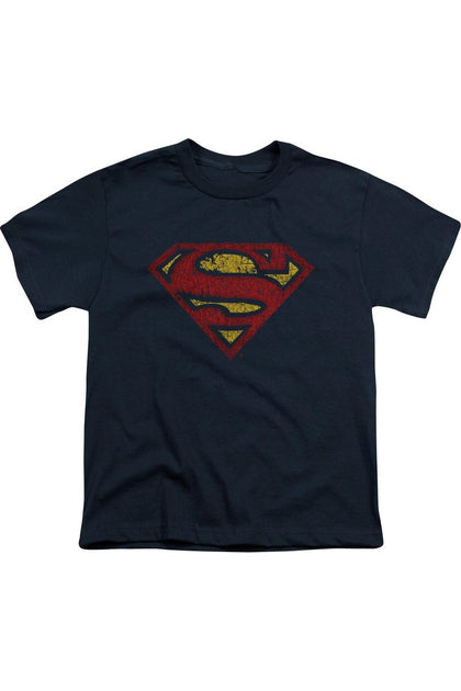 Gildan Superman Crackle Short Sleeve Tee Blue Small 2