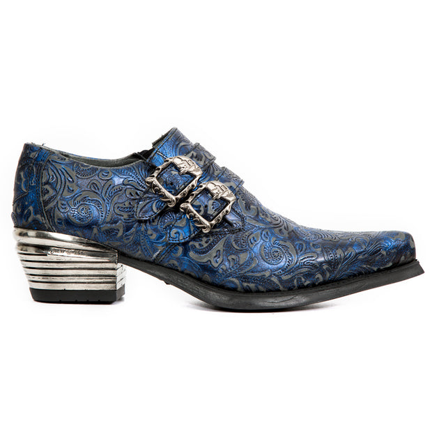 New Rock 7960-s7 Slip On Shoes Blue EU 42 2