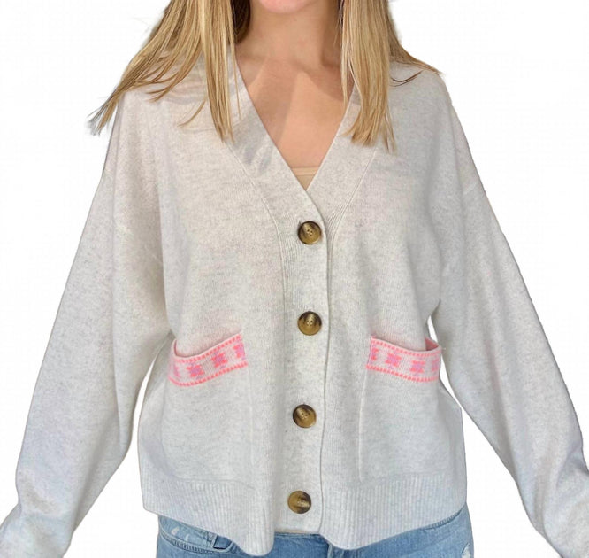 Brodie Geo Cardigan Grey Large 2