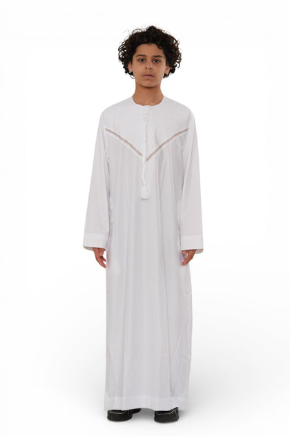 Thobe Marocain pour Garçon - Blanc, 9 Ans 2