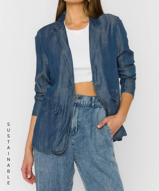 Velvet Heart Patty Blazer Blue XS 4