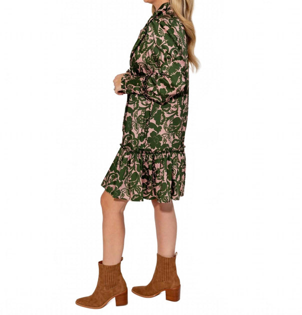 Ivy Jane Robe Col Noeud Vert Small 4