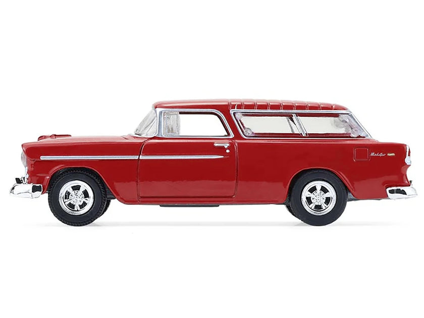 Greenlight 1955 Chevrolet Nomad Custom Wagon Rouge 1/64 3
