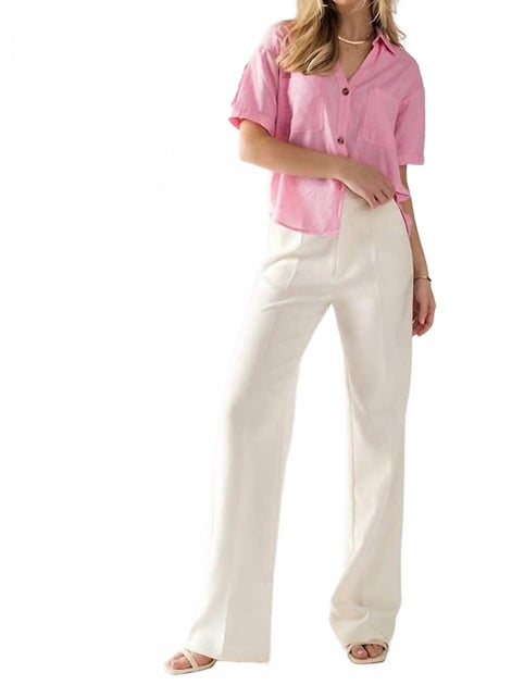 Urban Daizy Wide Leg Slacks White Medium 2