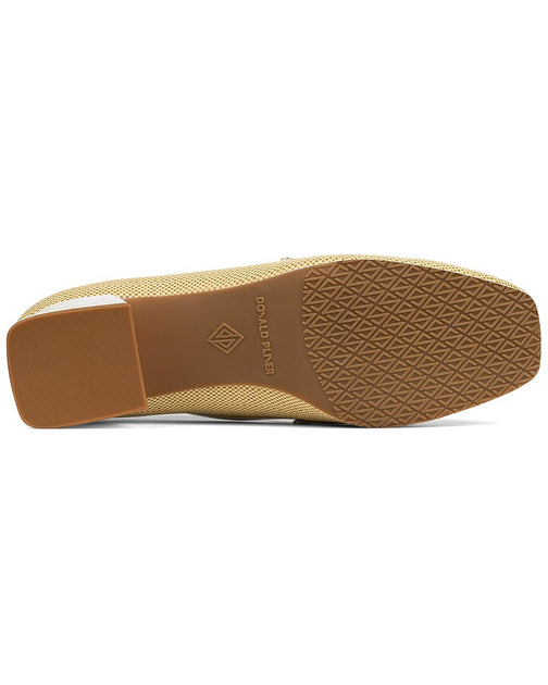 Donald Pliner Tristinar Raffia Loafer Pump White US 7.5 4