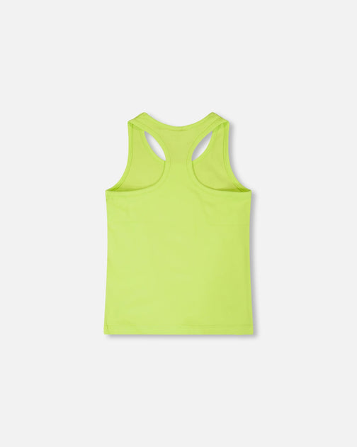 Deux par Deux Tank Top Lime Green US 8 4