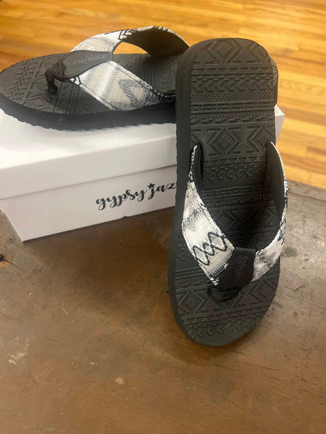 Gypsy Jazz Aztec Slippers Black US 11 2