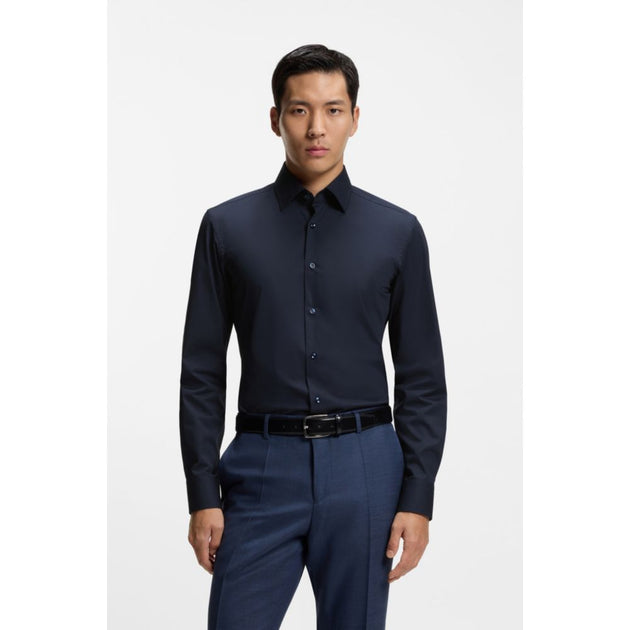 Boss Easy-iron Slim-fit Shirt Blue US 15 4