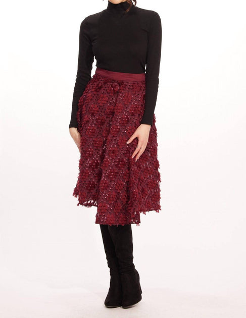 EVA FRANCO Dion Skirt Red US 6 3