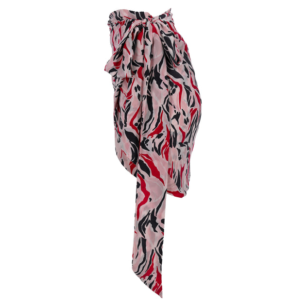 Isabel Marant Printed Wrap Skirt Pink 34 3