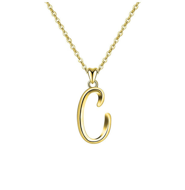 GigiGirl Initial Necklace Gold One Size 2