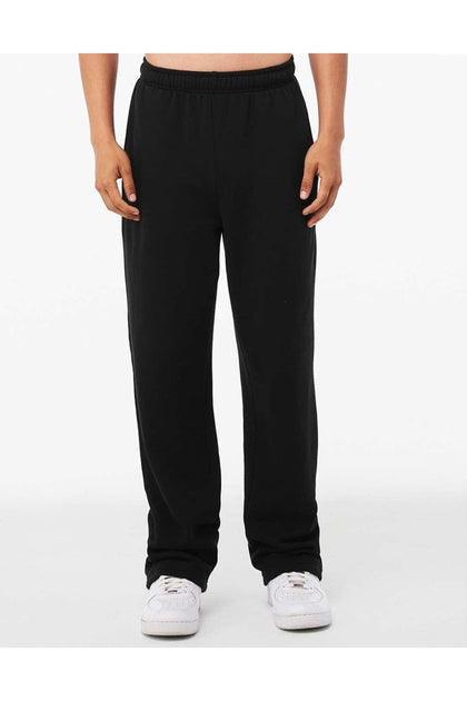 BELLA + CANVAS Sponge Fleece Straight Leg Sweatpants Black Medium 4