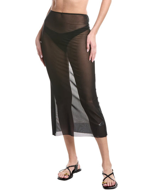 WeWoreWhat Mesh Midi Skirt Brown XS 2