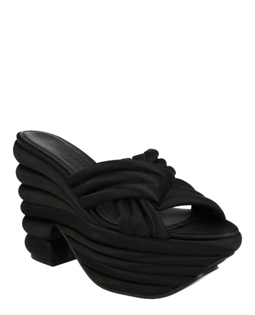 Ferragamo Rey Platform Sandals Black US 9 3