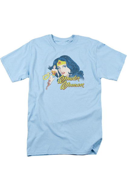 Gildan Justice League of America Portrait T-Shirt Blue Medium 2