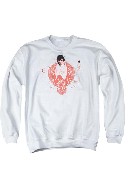 Gildan Elvis Presley Crewneck Sweatshirt White XXX-Large 2