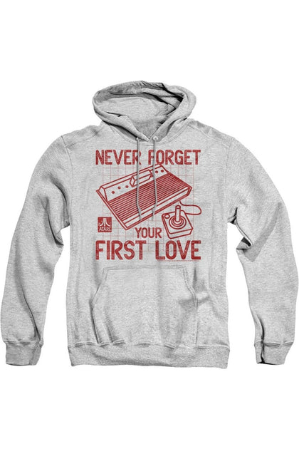 Gildan Atari First Love Hoodie Grey Large 2
