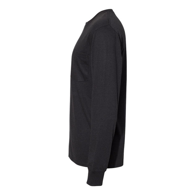 Hanes Workwear Pocket T-Shirt Black XL 4