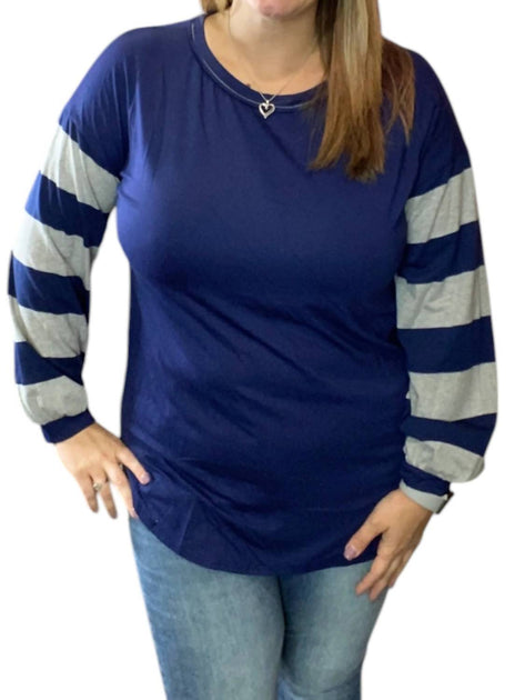 honeyme Long Sleeve Top Blue Large 2