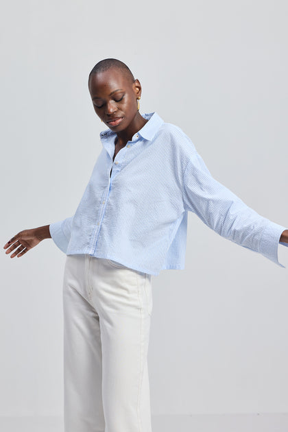 Reistor Crop it like it's Hot Shirt Blue Medium 4