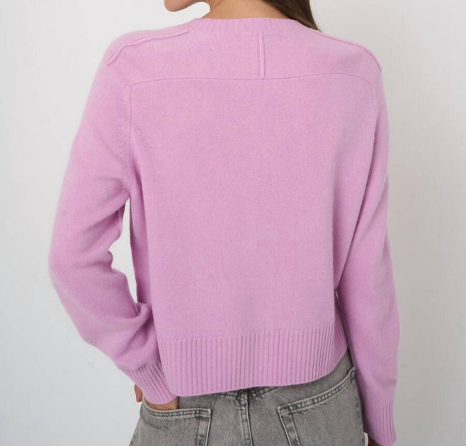 REPEAT cashmere Boxy Cardigan Beige XS 4