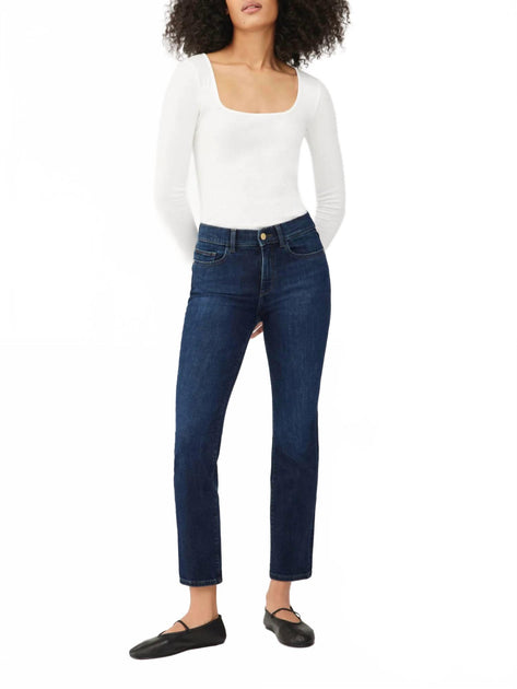 DL1961 Mara Straight Mid Jeans Blue 25 2