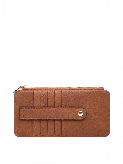 Jen & Co. Saige Slim Card Holder Wallet Brown One Size 2