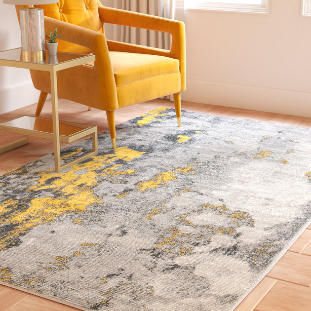 Safavieh Adirondack ADR134 Area Rug Grey Yellow 2