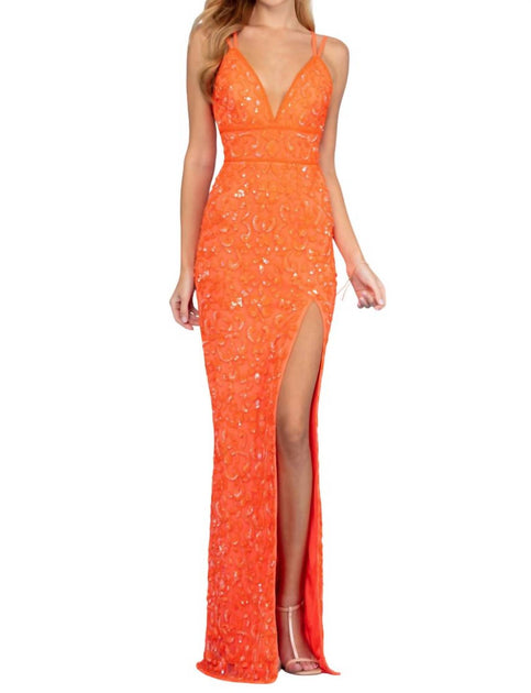 Scala Gown Orange US 4 3
