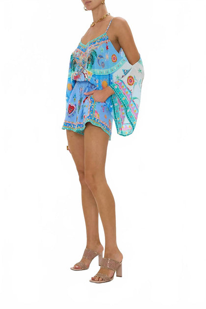 Camilla Drop Shoulder Playsuit Multi Medium 5