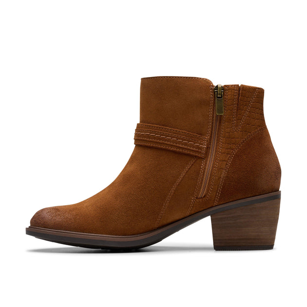 Clarks Neva Buckle Boot Brown US 8.5 3