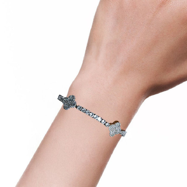 Linked by MKF Rome Enamel Bracelet Black One Size 3